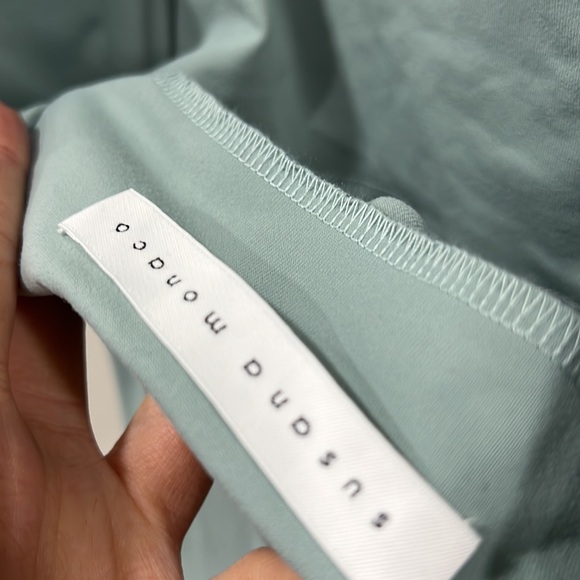 Susana Monaco tube asymmetrical ruffle dress celadon - Picture 6 of 7